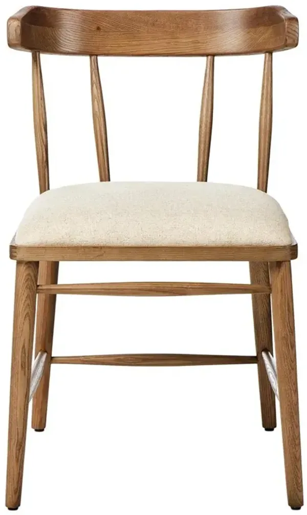 Bella Modern Classic Cream Performance Windsor Dining Side Chair