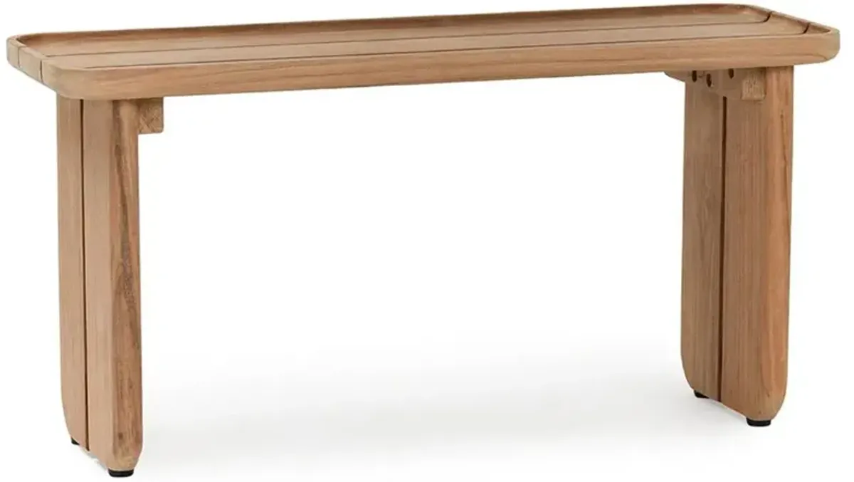 Frank Modern Classic Teak Wood Rectangular Outdoor Coffee Table - 31"