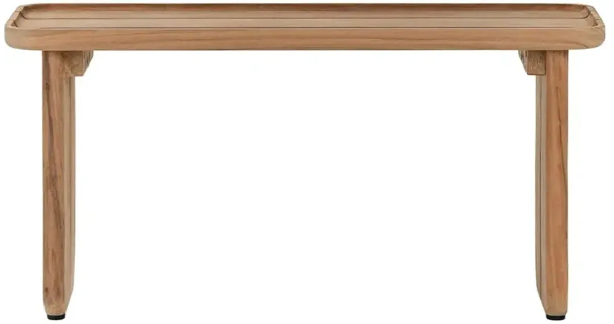 Frank Modern Classic Teak Wood Rectangular Outdoor Coffee Table - 31"