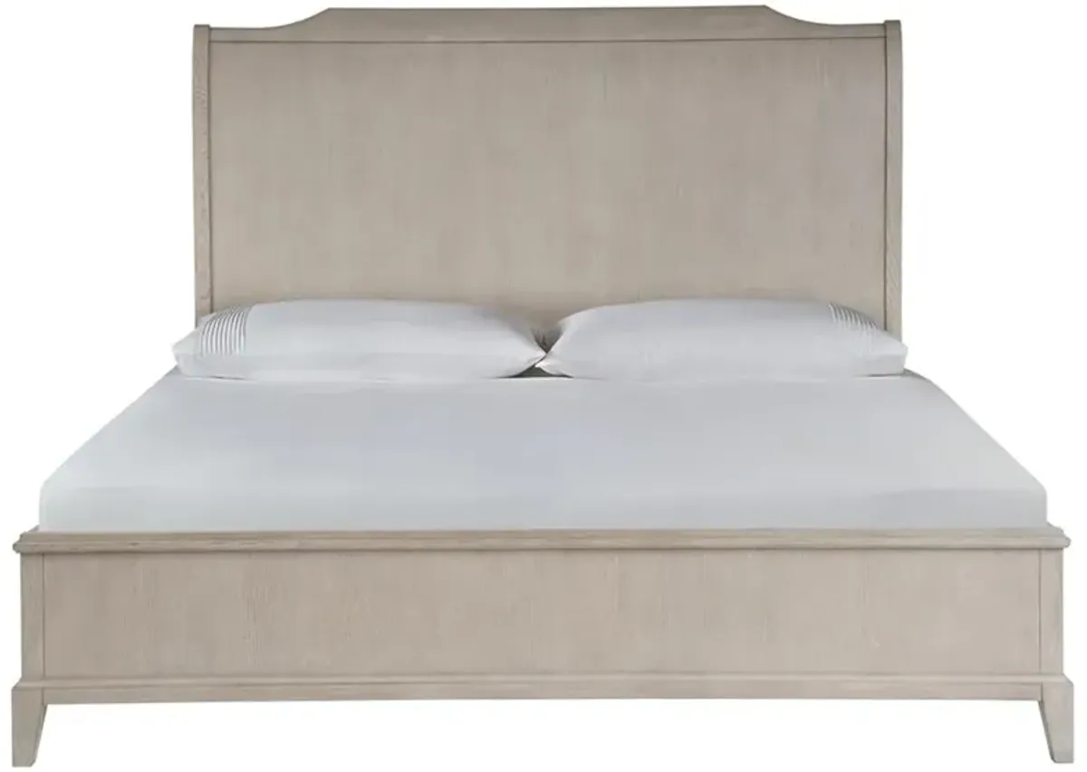 Celia Modern Classic Brown Oak Bed - Queen