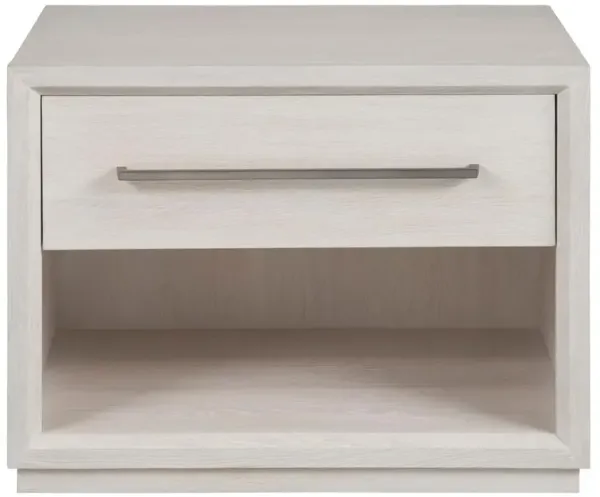 Hubbard Modern Classic White Oak Wood Nightstand