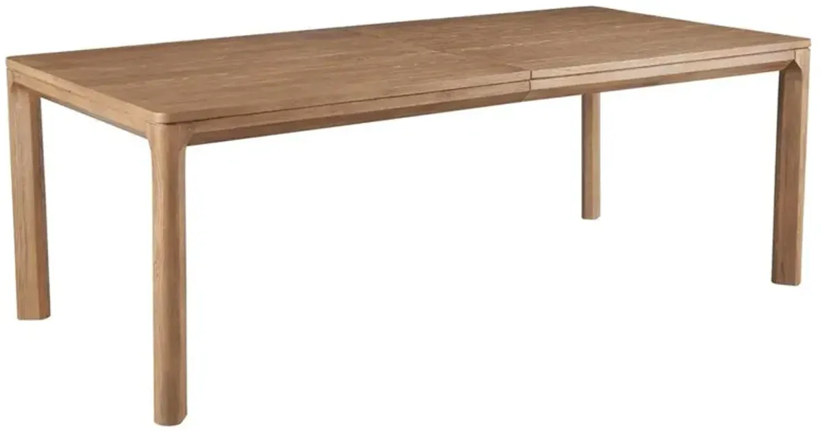 Carl Rustic Lodge Brown Oak Extendable Dining Table - 86-104"