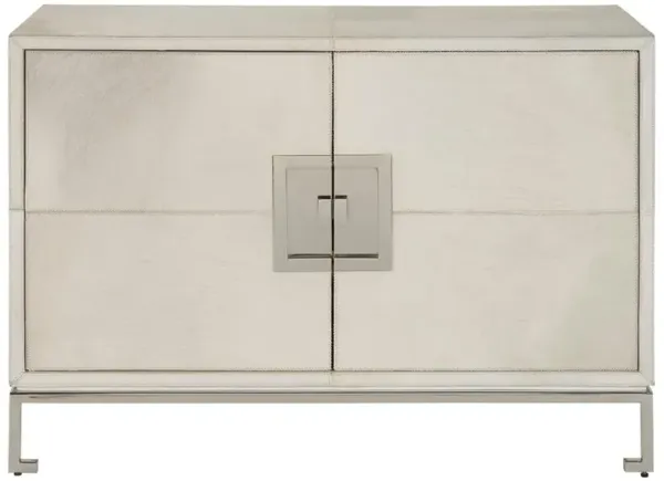 Amelia Modern Classic Grey Hair On Hide Media Cabinet - 44"