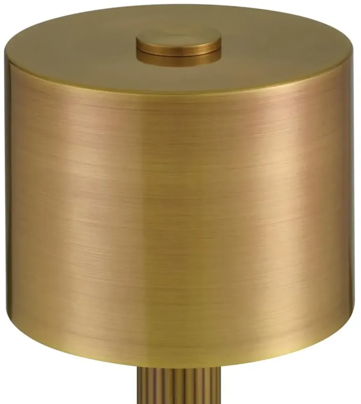 Henri Regency Brass Metal Cordless Table Lamp