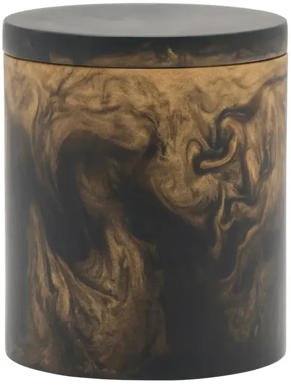 Pigeon and Poodle Duluth Global Swirled Black Resin Canister - Large