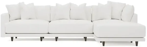 Toulouse Swan Performance Modular 4-Piece Chaise Sectional - Right Chaise - 129"