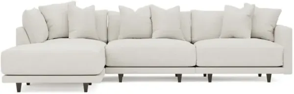 Toulouse Pearl Modular 4-Piece Chaise Sectional - Left Chaise - 129"