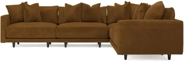 Toulouse Amber Modular 5-Piece Corner Sectional - 129"