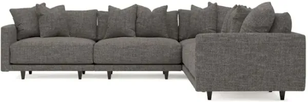 Toulouse Truffle Performance Modular 5-Piece Corner Sectional - 129"