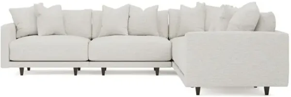 Toulouse Ecru Performance Modular 5-Piece Corner Sectional - 129"