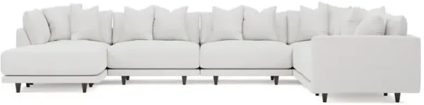 Toulouse Sugar Performance Modular 7-Piece Corner Sectional With Ottoman - Left End - 166"