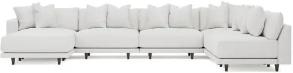 Toulouse Sugar Performance Modular 7-Piece Corner Sectional With Ottoman - Left End - 171"