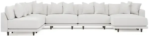 Toulouse Sugar Performance Modular 7-Piece Corner Sectional With Ottoman - Right End - 171"