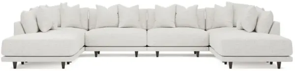Toulouse Heathered Ivory Performance Modular 8-Piece U-Shaped Sectional - 166"