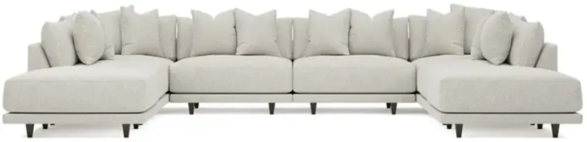 Toulouse Porcelain Performance Modular 8-Piece U-Shaped Sectional - 166"