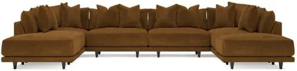 Toulouse Amber Modular 8-Piece U-Shaped Sectional - 166"