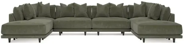 Toulouse Sage Green Modular 8-Piece U-Shaped Sectional - 166"