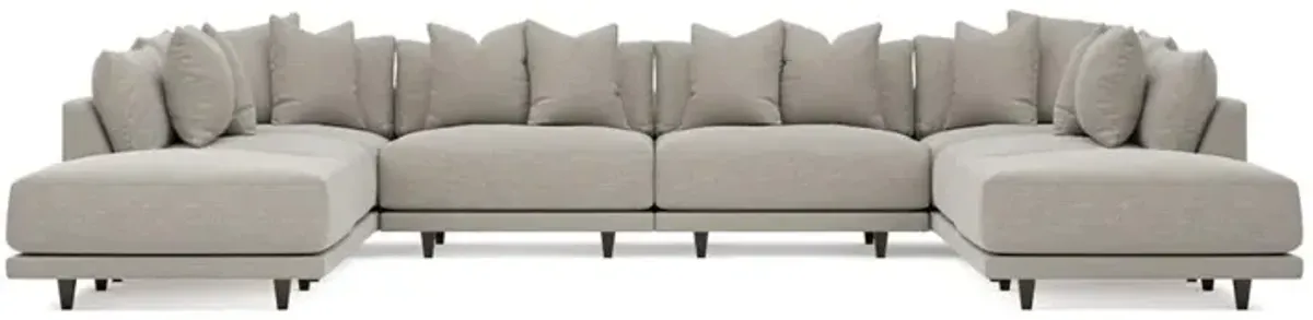 Toulouse Dove Performance Modular 8-Piece U-Shaped Sectional - 166"