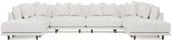 Toulouse Snow Performance Modular 8-Piece U-Shaped Sectional - 166"