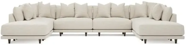 Toulouse Sand Dollar Performance Modular 8-Piece U-Shaped Sectional - 166"