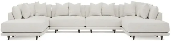 Toulouse Ecru Performance Modular 8-Piece U-Shaped Sectional - 166"