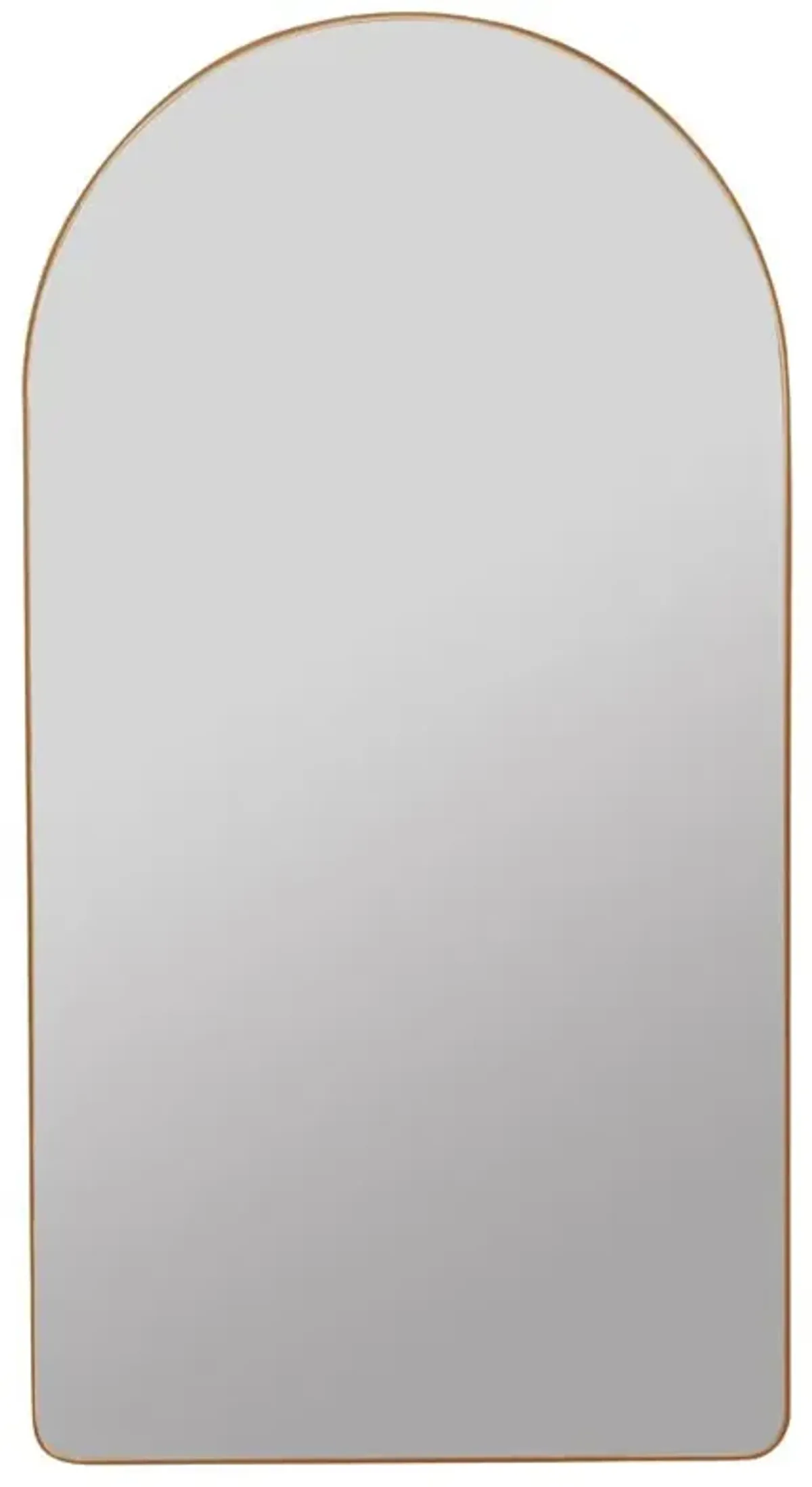 Alaina Modern Classic Gold Arched Medicine Cabinet Mirror