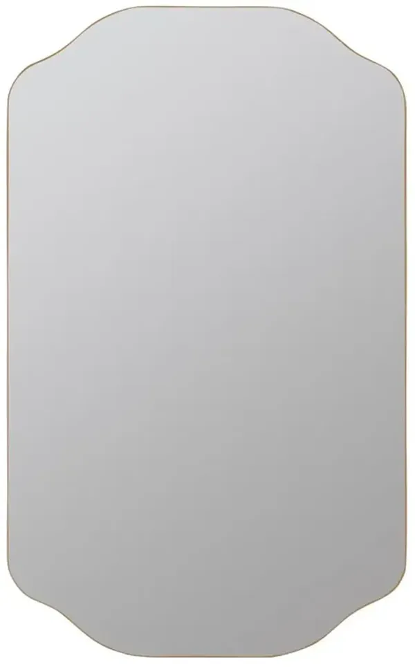 Amy Hollywood Regency Gold Medicine Cabinet Mirror