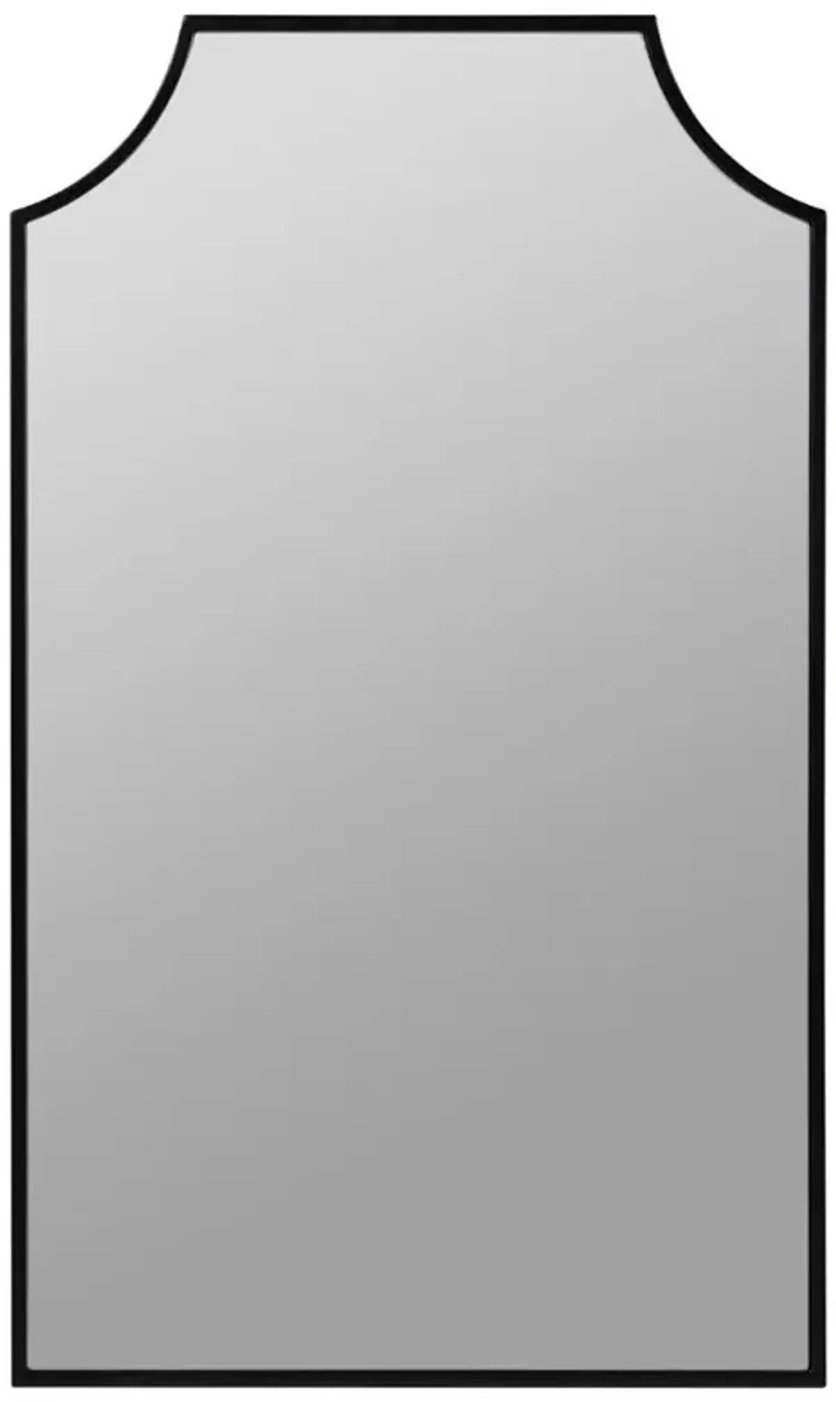 Serene Hollywood Regency Black Medicine Cabinet Mirror