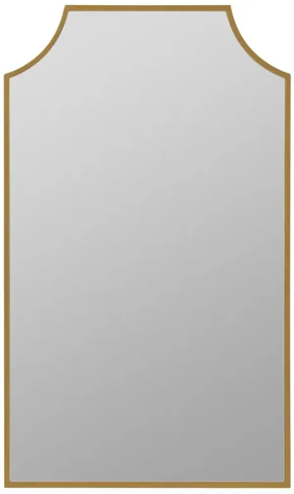 Serene Hollywood Regency Gold Medicine Cabinet Mirror