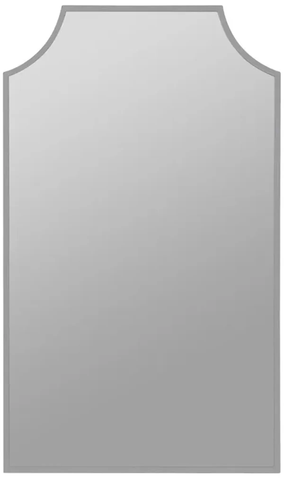 Serene Hollywood Regency Silver Medicine Cabinet Mirror