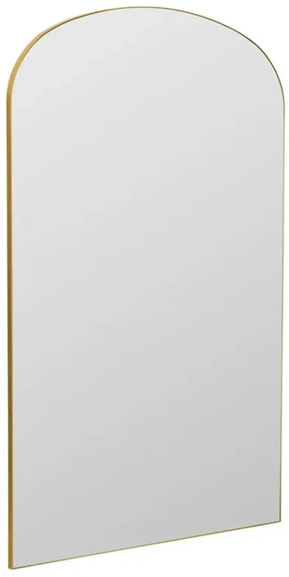 Frodo Mid Century Modern Gold Arched Floor Mirror