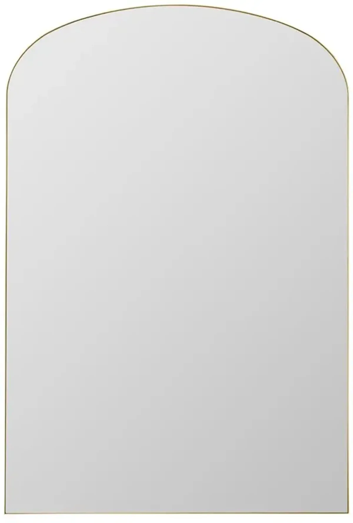 Frodo Mid Century Modern Gold Arched Floor Mirror