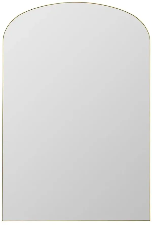 Frodo Mid Century Modern Gold Arched Floor Mirror