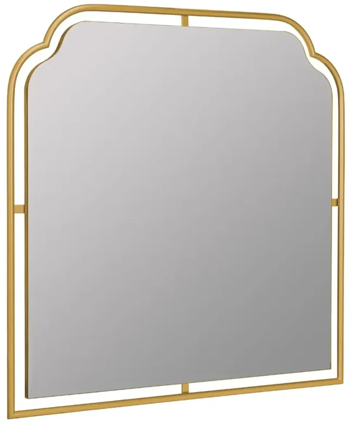 Amy Hollywood Regency Gold Mantle Wall Mirror