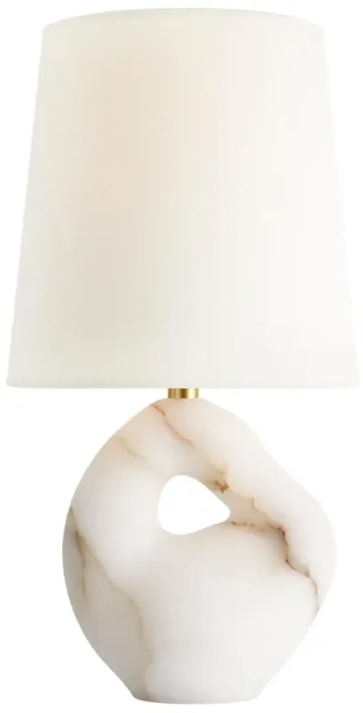 Visual Comfort Adria French Country Cream Alabaster Cordless  Table Lamp - 16"
