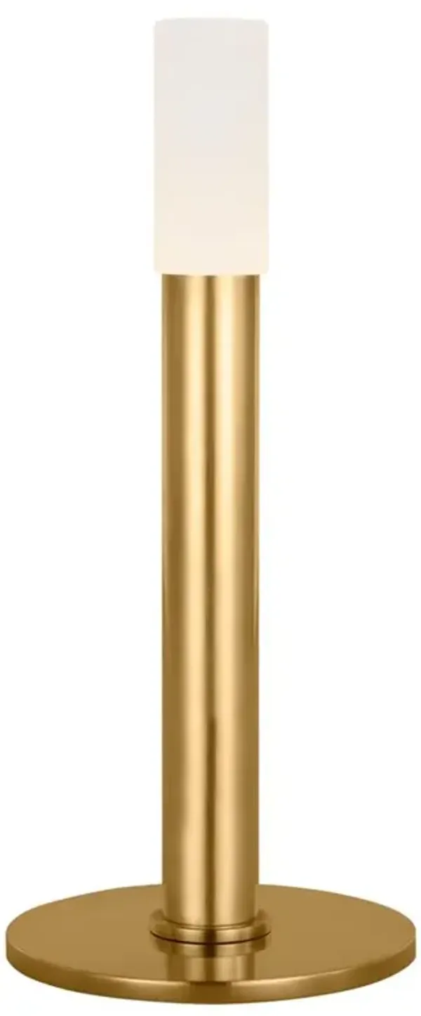 Visual Comfort Rousseau Modern Antique Burnished Brass Rechargeable Accent Lamp