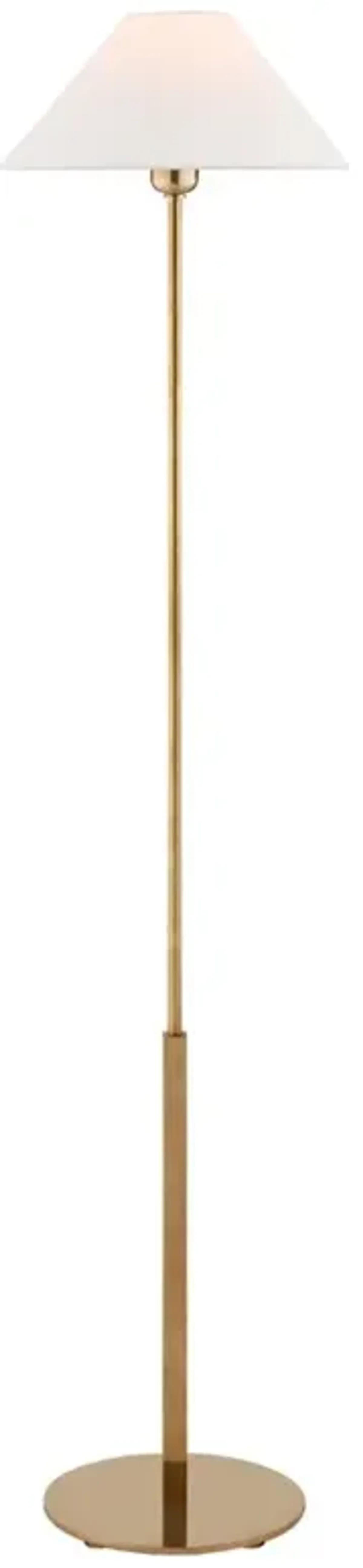 Visual Comfort Hackney Modern Classic Antique Brass Cordless Floor Lamp