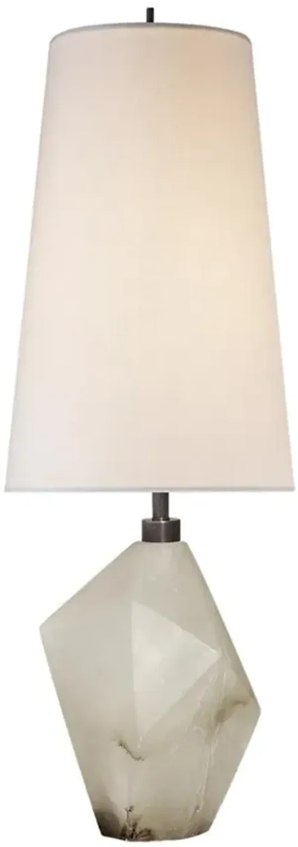 Visual Comfort Halcyon Mid Century Modern Alabaster Cordless Accent Table Lamp