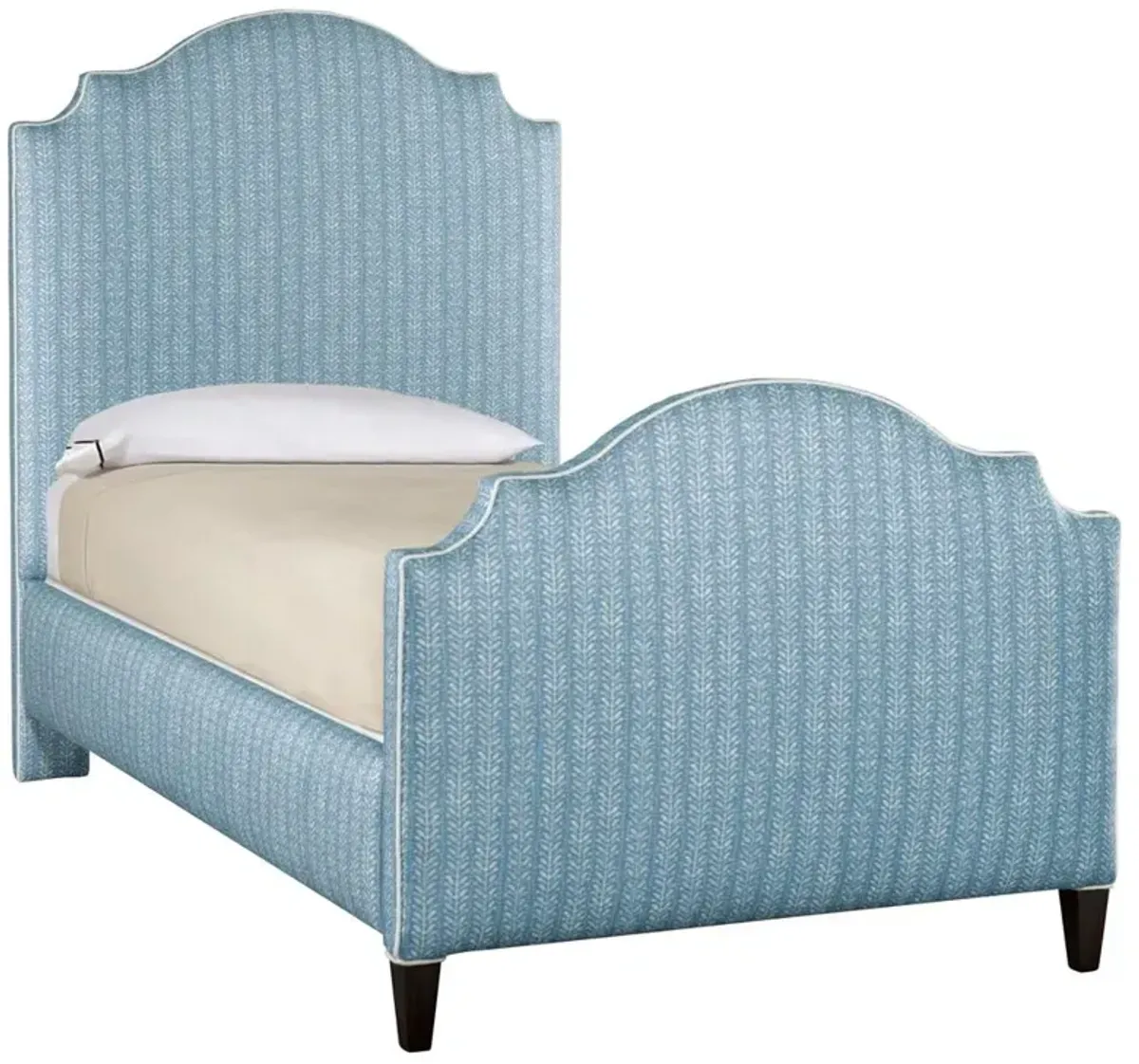 Ellie Coastal Beach Blue Stripe Bed - Twin