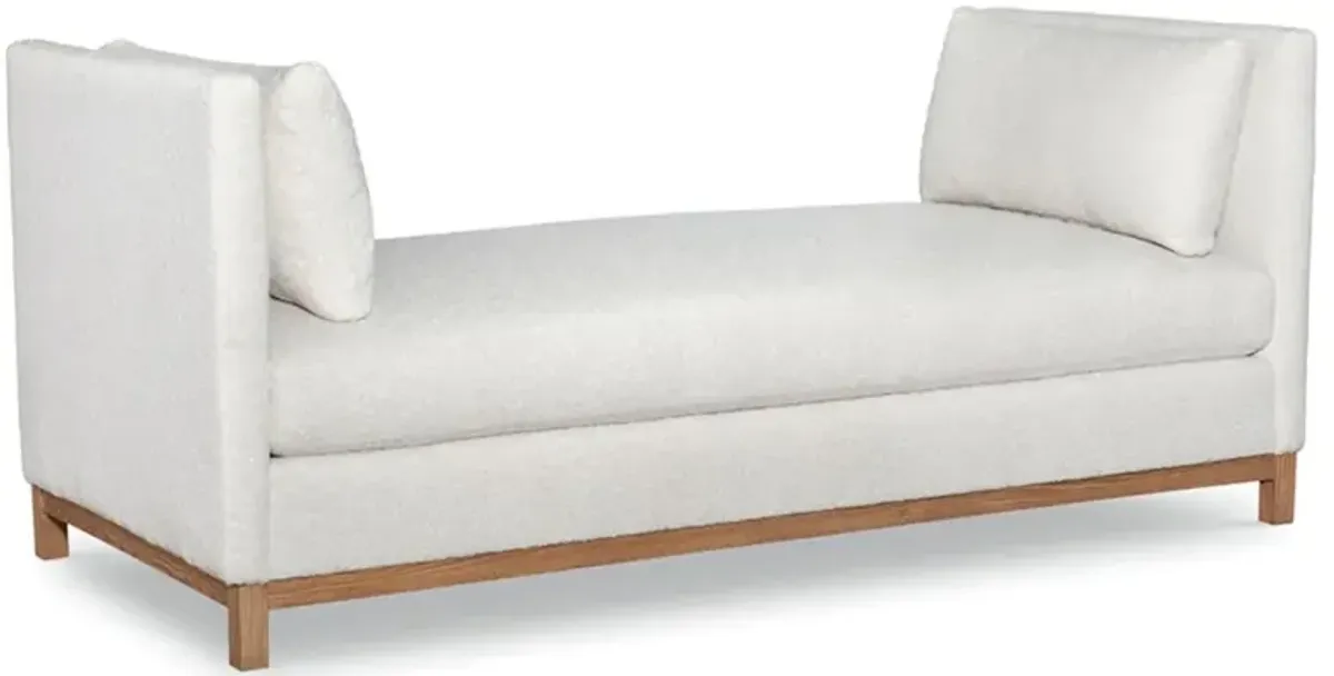 Erin Modern Classic White Performance Boucle Daybed