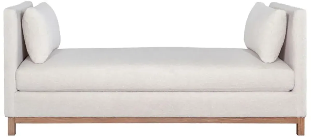 Erin Modern Classic White Performance Boucle Daybed