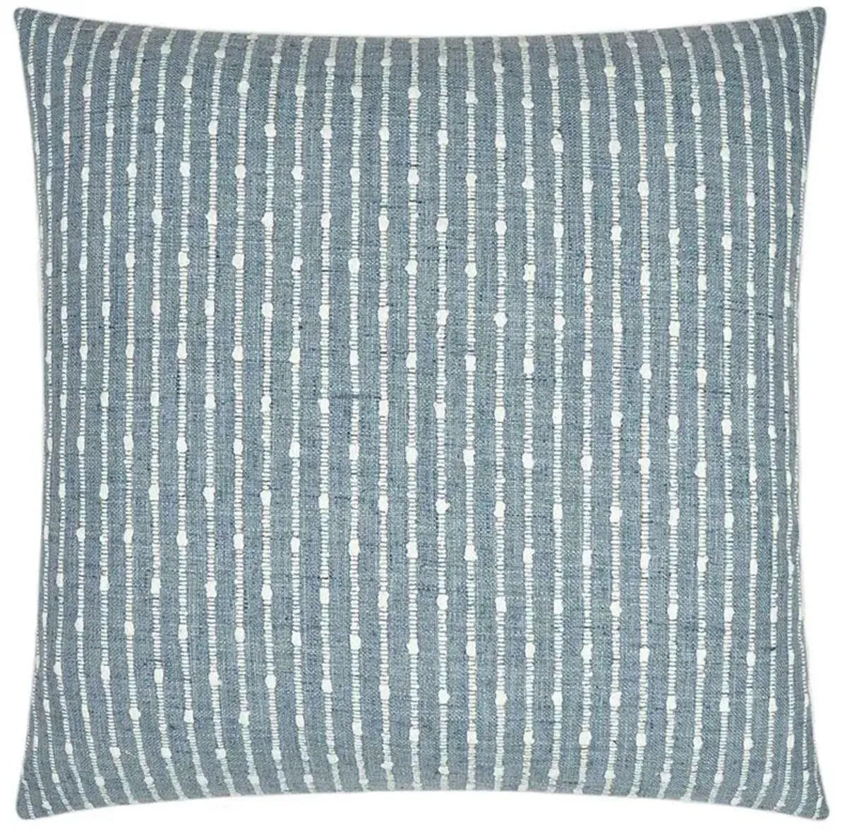 Dune Coastal Blue Denim Feather Down Decorative Throw Pillow - 22x22