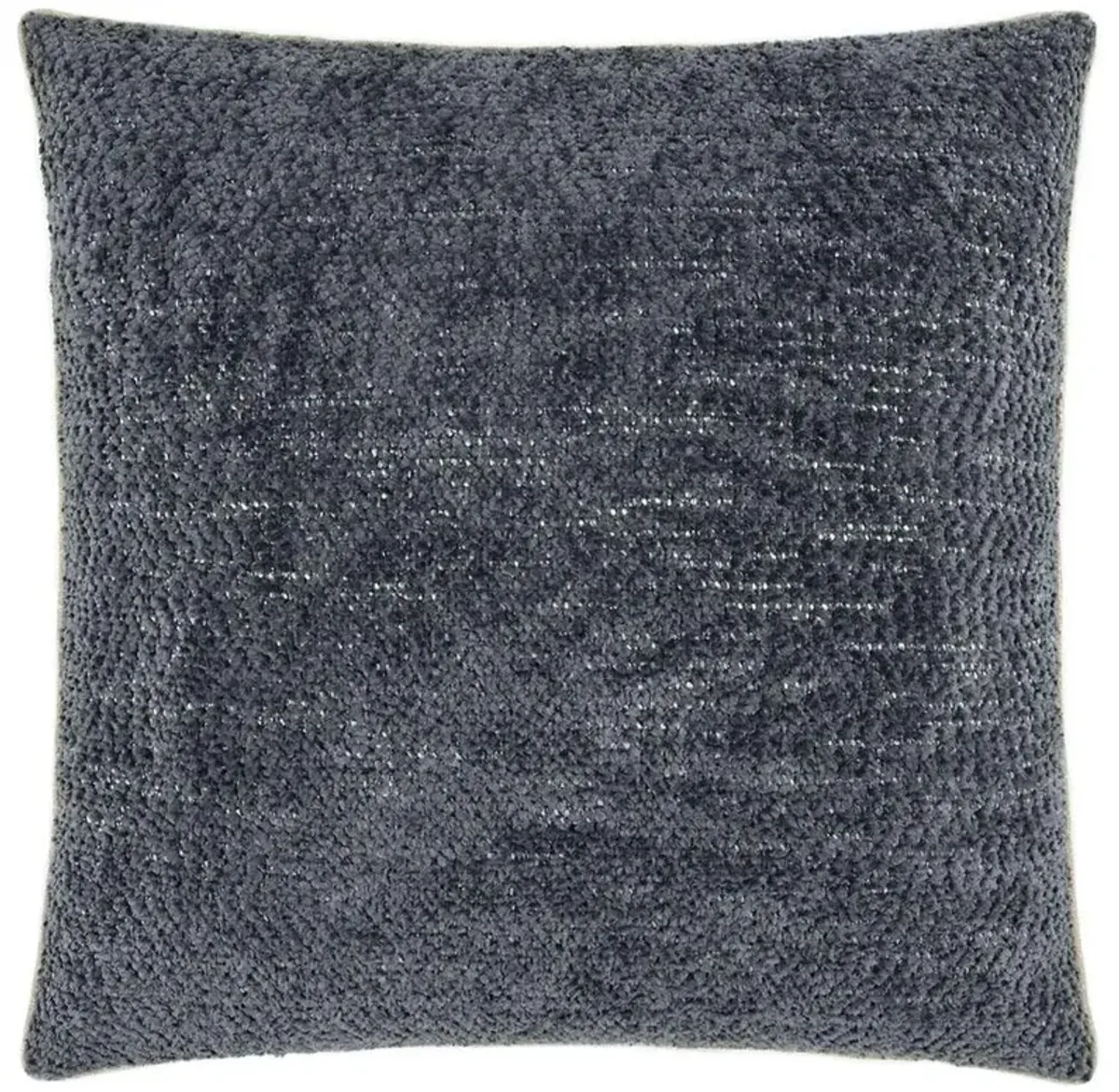 Janae Modern Slate Blue Textured Decorative Throw Pillow - 22x22
