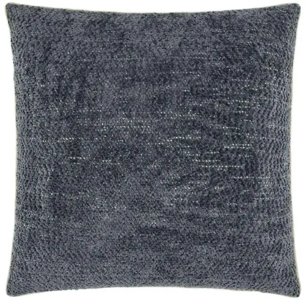 Janae Modern Slate Blue Textured Decorative Throw Pillow - 22x22