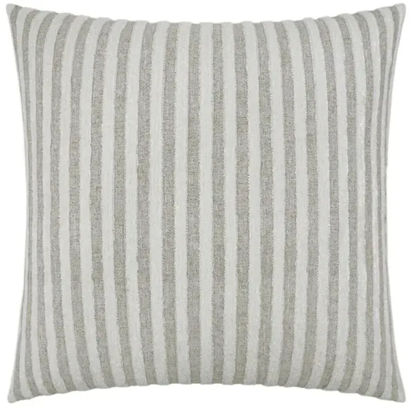 Savannah Coastal Beach White Striped Decorative Throw Pillow - 24x24