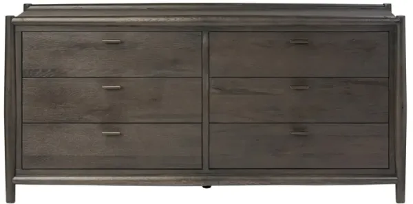 Genesis Rustic Lodge Smoked Black Oak Double Dresser