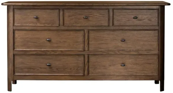 Lionel Rustic Lodge Brown Aged Oak Dresser