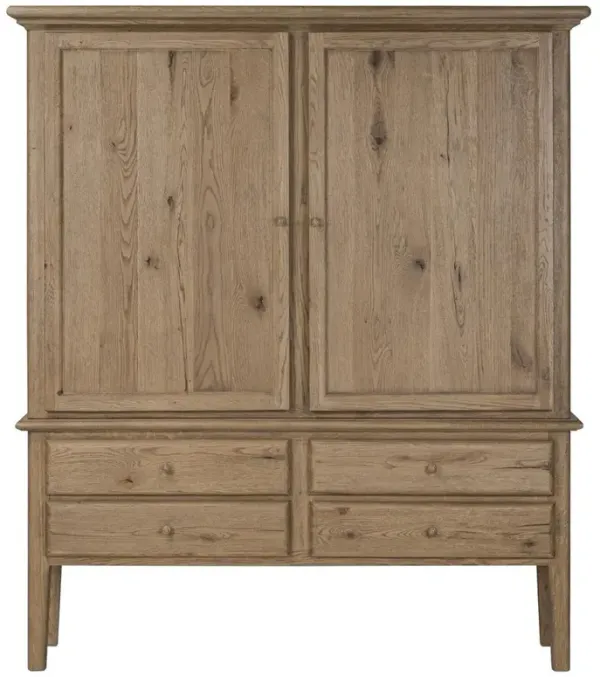 Whitney Rustic Lodge Brown Oak Cabinet