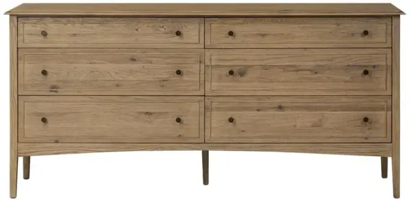 Adelaide Rustic Lodge Brown Aged Oak Double Dresser
