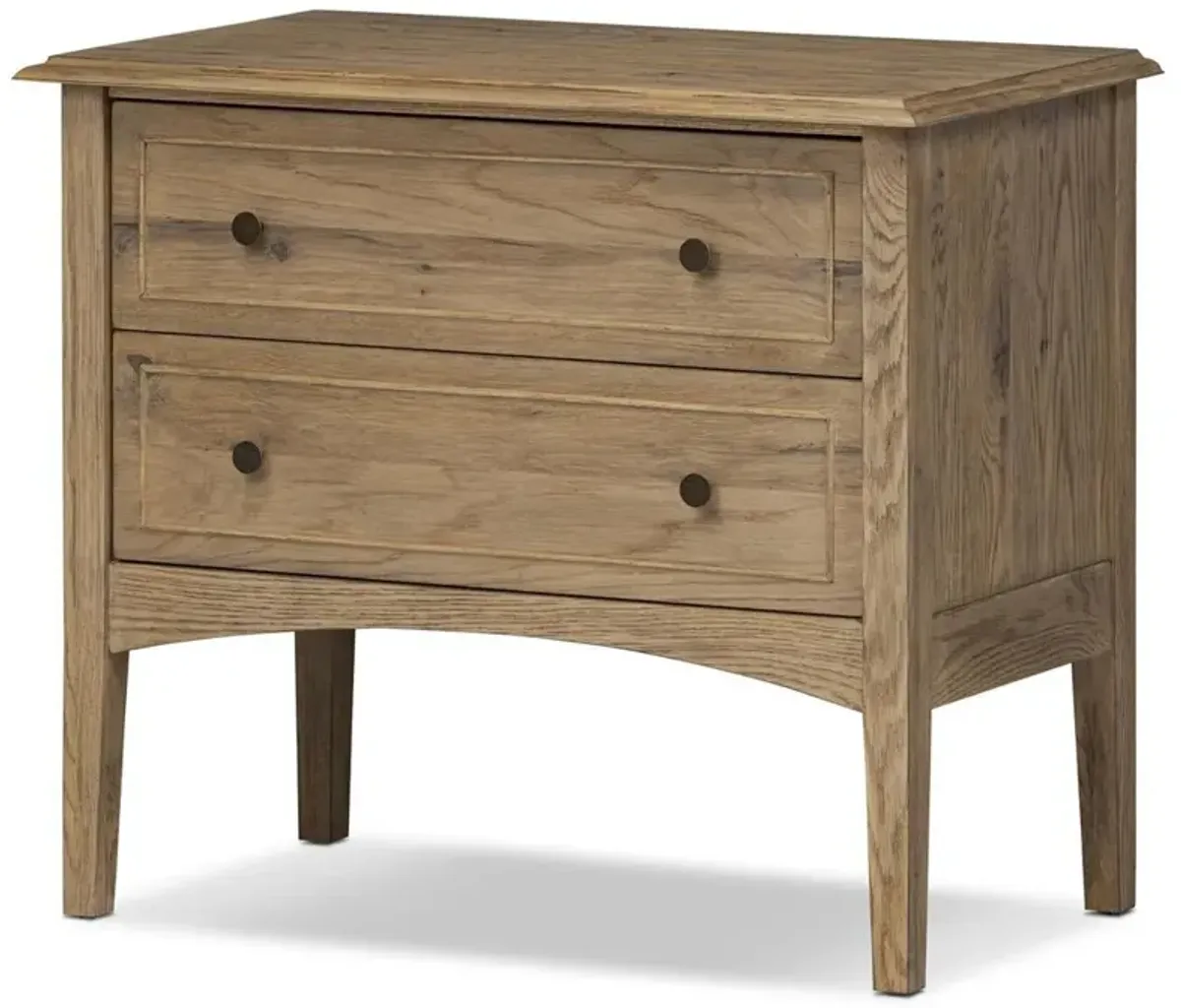 Adelaide Rustic Lodge Brown Aged Oak Nightstand